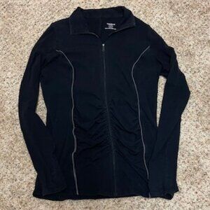 Motherhood Maternity Black Zip Lightweight Jacket - M